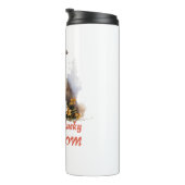 Shetland Sheepdog Puppy Pet Blume Thermosbecher (Nach rechts gedreht)