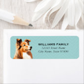 Shetland Sheepdog Rücksendeadressen-Aufkleber (Insitu)