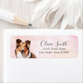 Shetland Sheepdog Rücksendeadressen-Aufkleber (Insitu)