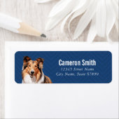 Shetland Sheepdog Rücksendeadressen-Aufkleber (Insitu)