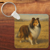 Shetland Sheepdog Schlüsselanhänger (Vorderseite)