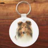 Shetland Sheepdog Schlüsselanhänger (Vorderseite)