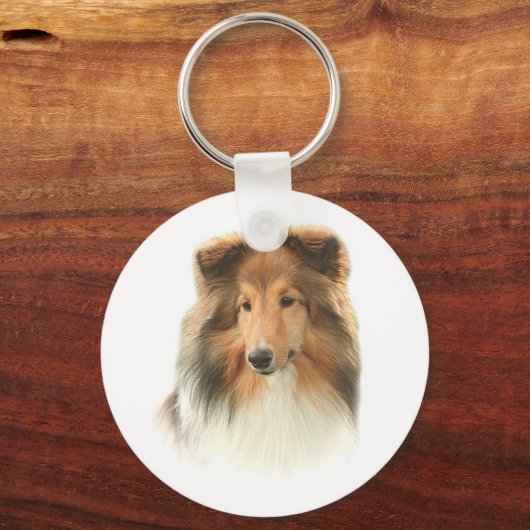 Shetland Sheepdog Schlüsselanhänger (Vorderseite)