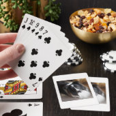 Shetland Sheepdog Schwarz und Weiß Spielkarten (In Situ)