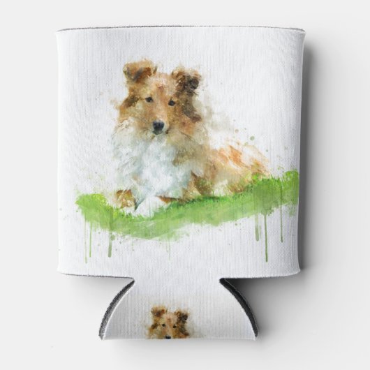 Shetland Sheepdog / shelden Dosenkühler (Vorderseite)