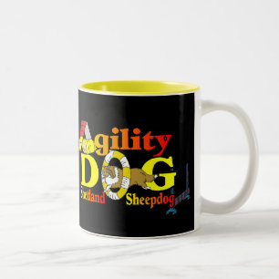 Shetland Sheepdog Sheltie Agility Zweifarbige Tasse