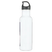 Shetland Sheepdog Sheltie Art Edelstahlflasche (Rückseite)