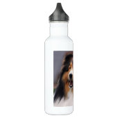 Shetland Sheepdog Sheltie Art Edelstahlflasche (Links)
