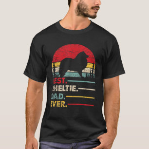 Shetland sheepdog Sheltie Bester Vater je Geschenk T-Shirt