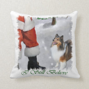Shetland Sheepdog Sheltie Christmas Kissen