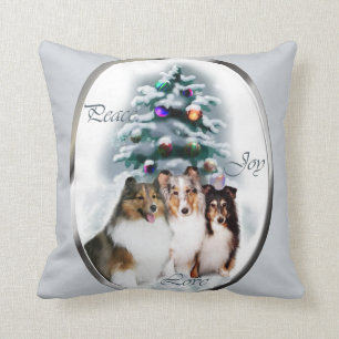 Shetland Sheepdog Sheltie Christmas Kissen