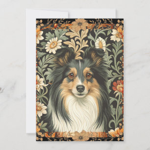 Shetland Sheepdog Sheltie-Gartenteppich lädt ein Dankeskarte
