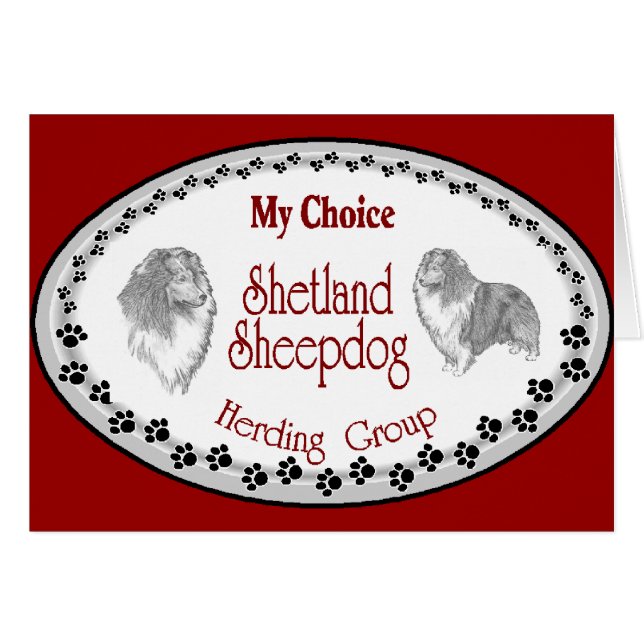 Shetland Sheepdog Sheltie Geschenke (Vorderseite (Horizontal))