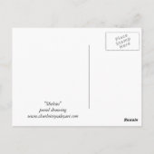 Shetland Sheepdog Sheltie Hund Kunst Postkarte (Rückseite)