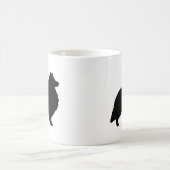 Shetland Sheepdog Sheltie Hunde Silhouetten Kaffeetasse (Mittel)
