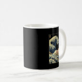 Shetland Sheepdog Sheltie Japanese Kanagawa Wave F Kaffeetasse (VorderseiteRechts)