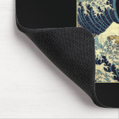 Shetland Sheepdog Sheltie Japanese Kanagawa Wave F Mousepad (Ecke)