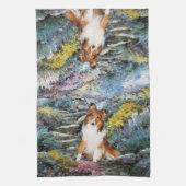 Shetland Sheepdog Sheltie Kunst Geschenke Handtuch (Vertikal)