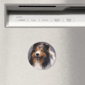 Shetland Sheepdog Sheltie Kunst Geschenke Magnet (In Situ (Geschirrspüler))