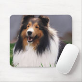 Shetland Sheepdog Sheltie Kunst Geschenke Mousepad (Mit Mouse)