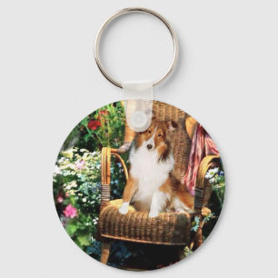 Shetland Sheepdog Sheltie Kunst Geschenke Schlüsselanhänger