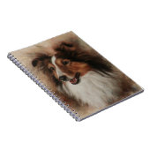 Shetland Sheepdog Sheltie lächelnd Notizblock (Rechte Seite)