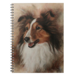 Shetland Sheepdog Sheltie lächelnd Notizblock