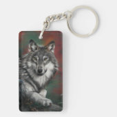 Shetland Sheepdog Sheltie lächelnd Schlüsselanhänger (Rückseite)