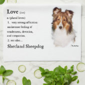 Shetland Sheepdog Sheltie Lovers Geschenke Geschirrtuch (Gefaltet)