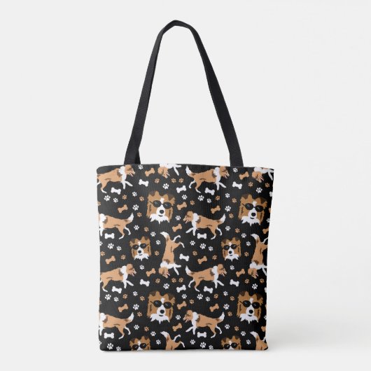 Shetland Sheepdog Sheltie Mini Collie Tote Bag Tasche (Rückseite)