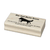 Shetland Sheepdog Sheltie Selbstfarbige Briefmarke Gummistempel (Stempel)