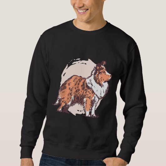Shetland Sheepdog Sheltie Sweatshirt (Vorderseite)