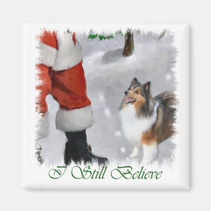 Shetland Sheepdog Sheltie Weihnachtsgeschenk Magnet