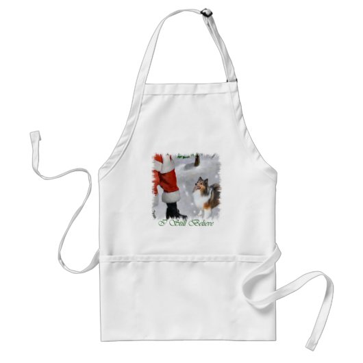 Shetland Sheepdog Sheltie Weihnachtsgeschenk Schürze (Vorne)