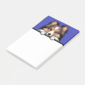 Shetland Sheepdog Sheltie Welpe Dog Lover Geschenk Post-it Klebezettel (angewinkelt)