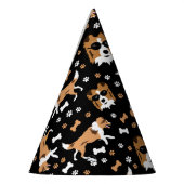 Shetland Sheepdog Shelties Pawprint Pattern Party Partyhütchen (Links)
