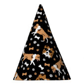Shetland Sheepdog Shelties Pawprint Pattern Party Partyhütchen (Rechts)
