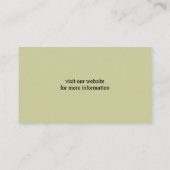 Shetland Sheepdog Silhouette Visitenkarte (Rückseite)