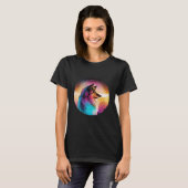 Shetland Sheepdog Synthwave 80er Retrowave Aesthet T-Shirt (Vorne ganz)