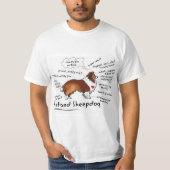Shetland Sheepdog T - Shirt (Vorderseite)
