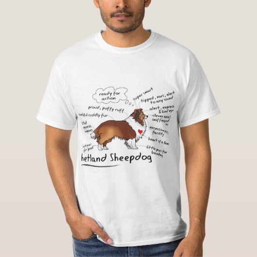 Shetland Sheepdog T - Shirt (Vorderseite)