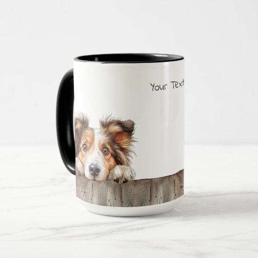 Shetland Sheepdog Tasse (Vorderseite Links)