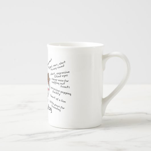 Shetland Sheepdog-Tasse Porzellantasse (Rechts)