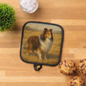 Shetland Sheepdog Topflappen (Oben Unten)