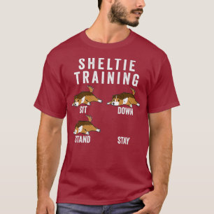 Shetland Sheepdog Training Hund Premium T-Shirt