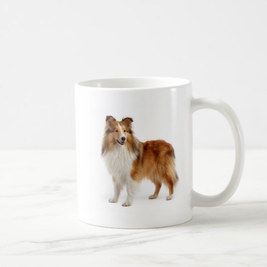 Shetland Sheepdog Treue und Ergebenheit Kaffeetasse (Rechts)