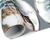 Shetland Sheepdog Trio Geschenkpapier (Rolleneckpunkt)