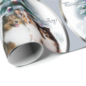 Shetland Sheepdog Trio Geschenkpapier (Rolleneckpunkt)