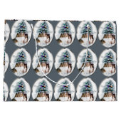 Shetland Sheepdog Trio Große Geschenktüte (Rückseite)