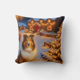 Shetland Sheepdog Urlaub  Kissen